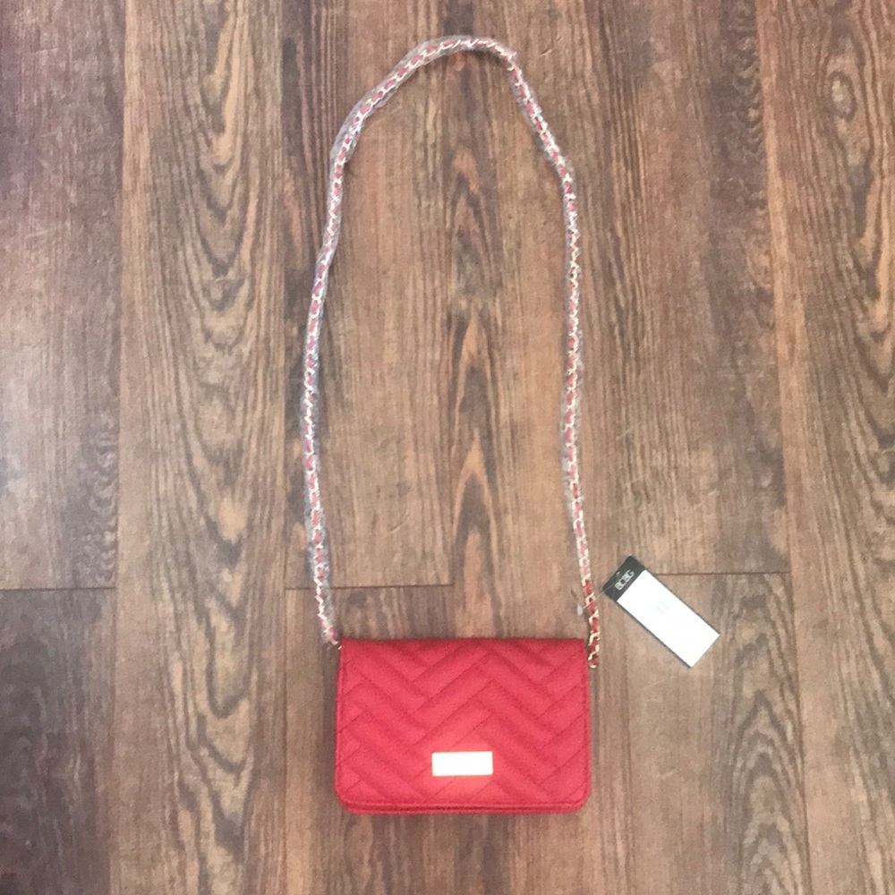 BCBG Mini Quilted Bag with Woven Chain- NWT